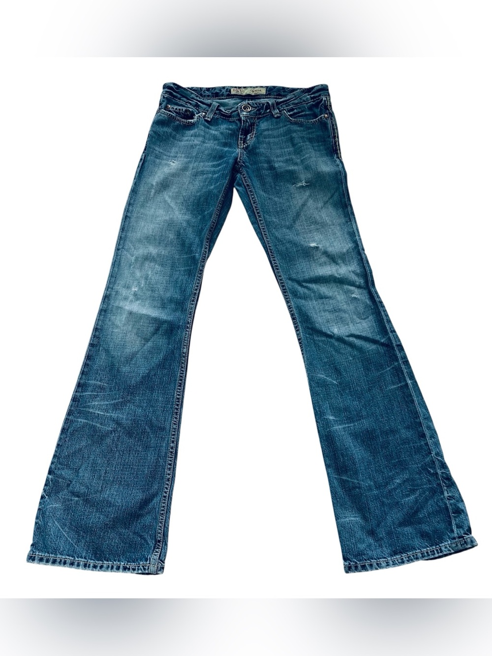 BKE Buckle Jeans Women's 27 X 33.5 XL Blue Sabrina Low Rise Rocker Cotton Denim